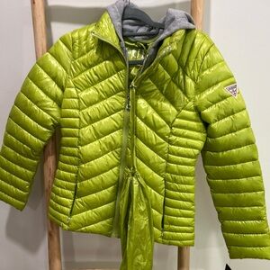 Guess Neon Green Puffer Coat